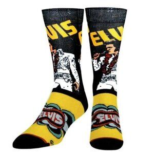 Odd Sox  Elvis Presley King of Rock N Roll Socks for Men  Fun Movie Gift for Dad